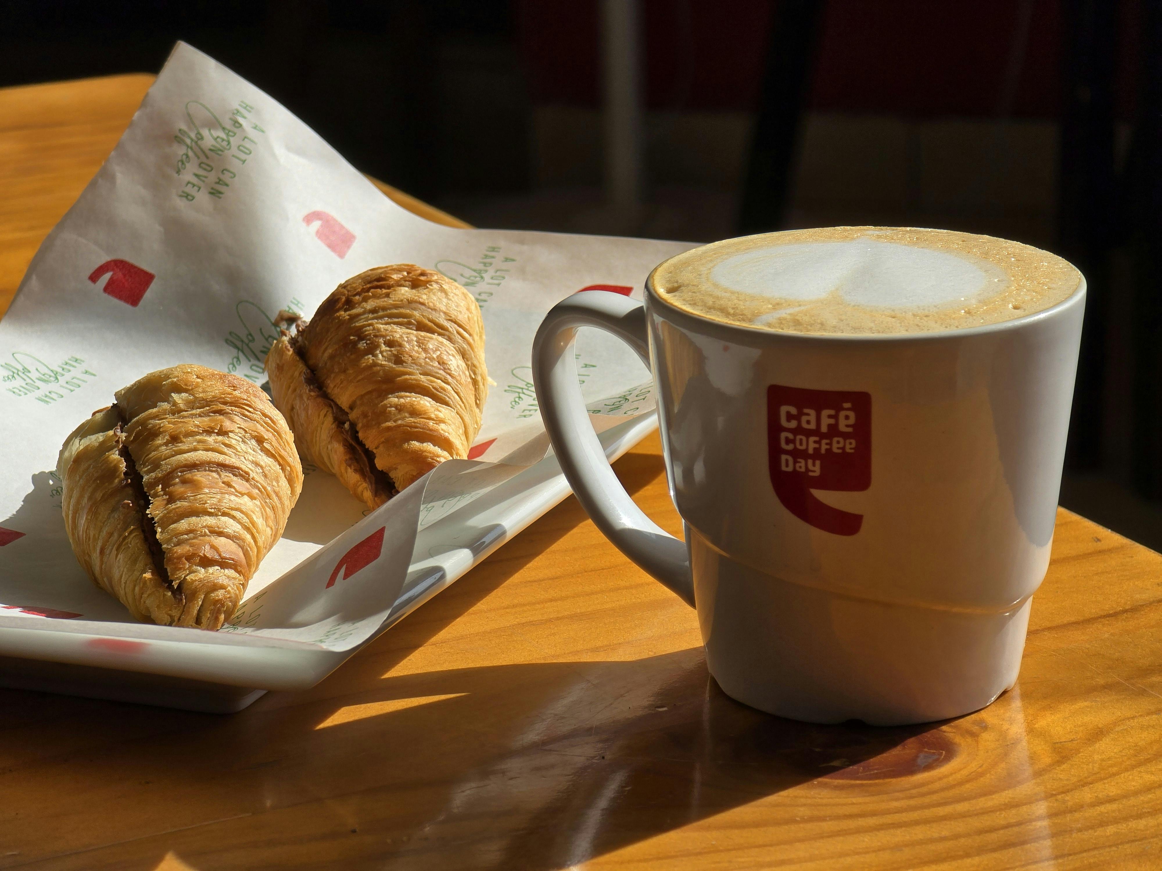 Croissant and coffee
